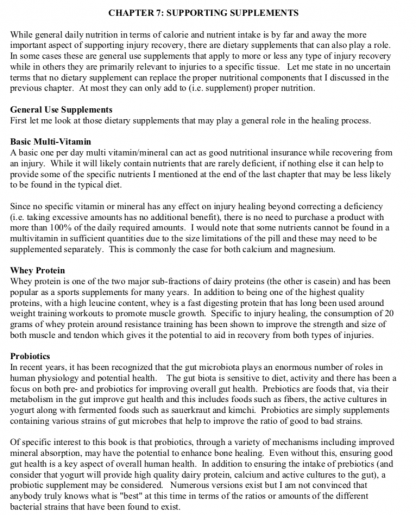 Optimal Nutrition for Injury Recovery by Lyle McDonald Sample Page 2