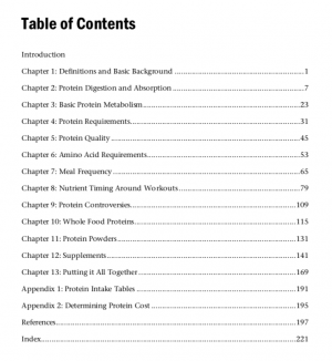 The Protein Book by Lyle McDonald Table of Contents
