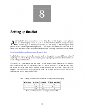 Rapid Fat Loss Handbook by Lyle McDonald Sample Page