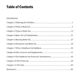 Stubborn Fat Solution by Lyle McDonald Table of Contents