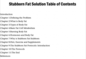 Stubborn Fat Solution by Lyle McDonald Table of Contents